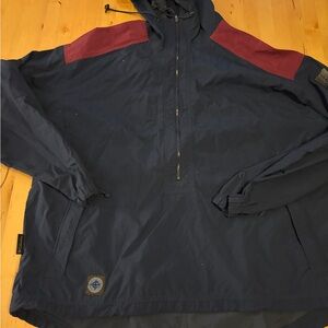 Columbia Men's Navy and Burgundy Windbreaker